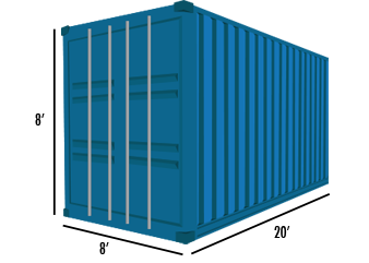 Household Goods 20 Foot Container